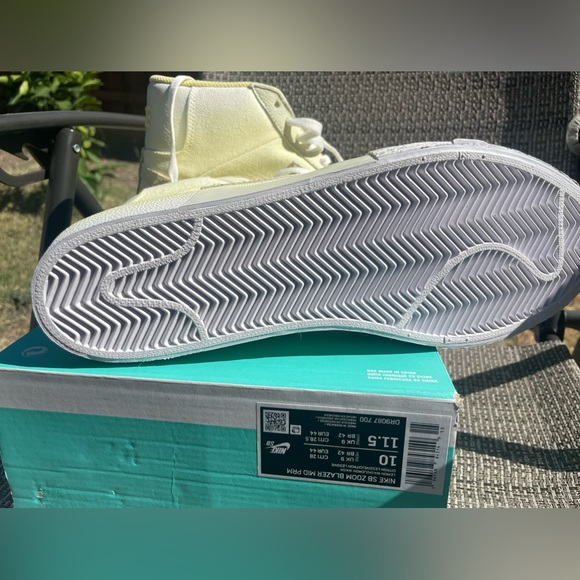 Nike SB Zoom Blazer Mid PRM – Lemon Wash – Men’s 10 – Brand New Box missing Lid - Picture 7 of 8